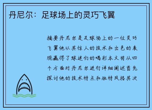 丹尼尔：足球场上的灵巧飞翼